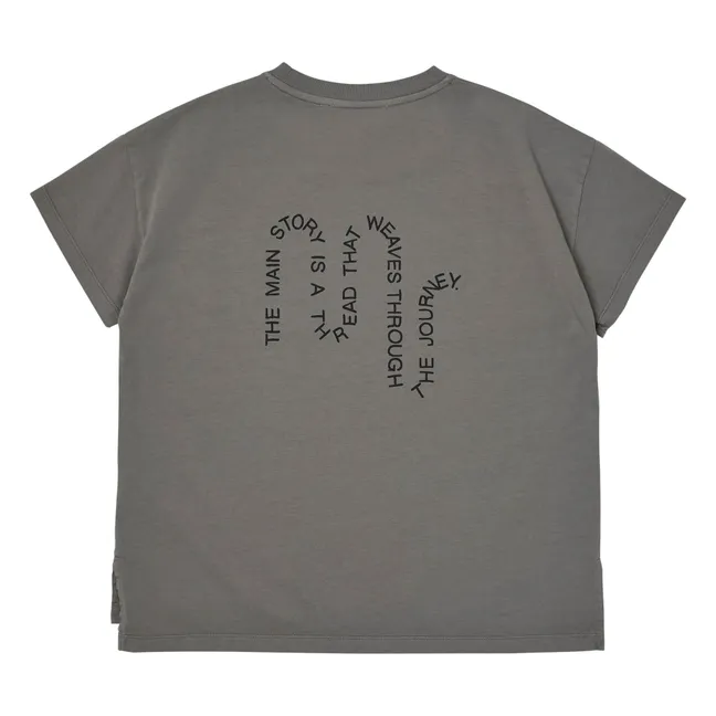 T-shirt Oversize Coton Bio | Gris foncé