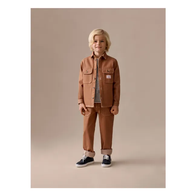 Gael organic cotton pants | Camel