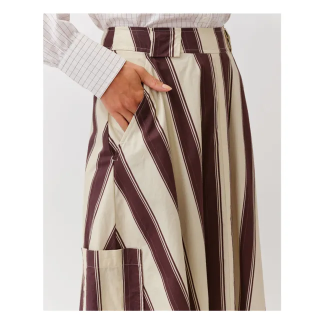Jupe Rayures Jomo | Ecru
