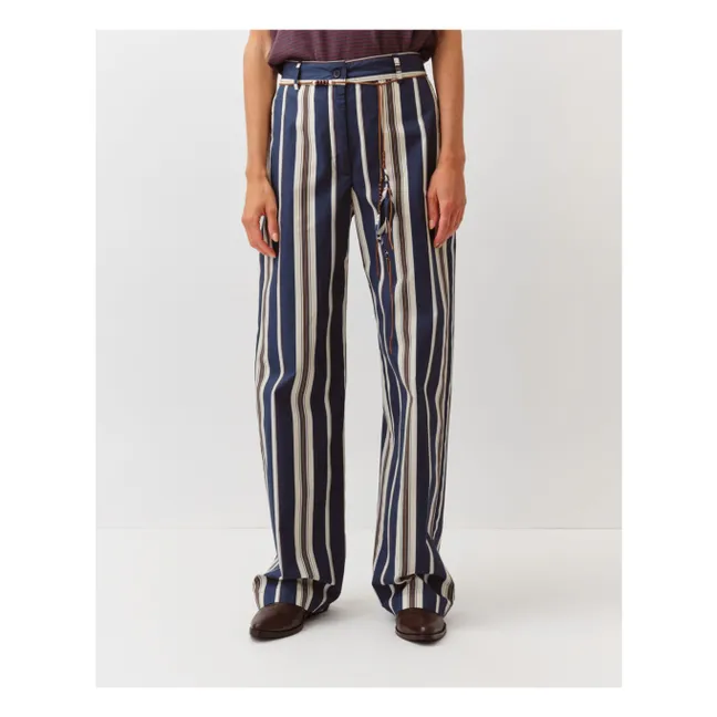 Pantalon Rayures Pimao | Bleu marine