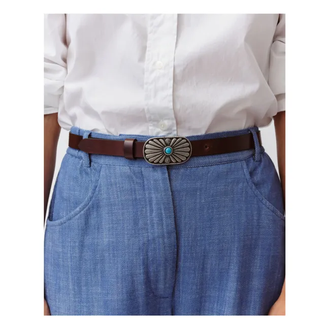 Ceinture Corlo Cuir | Chocolat