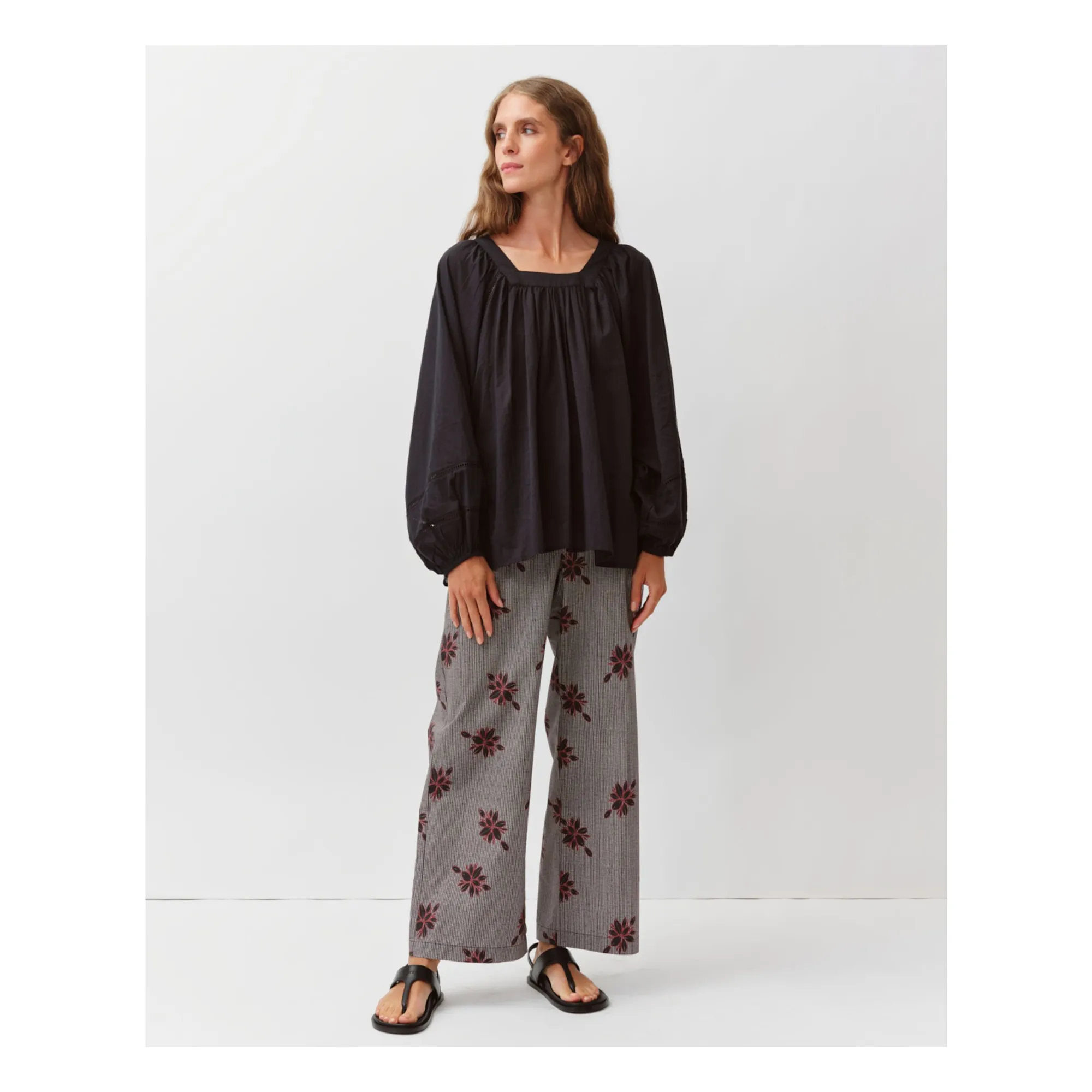 Blouse Tazao | Noir- Image produit n°1