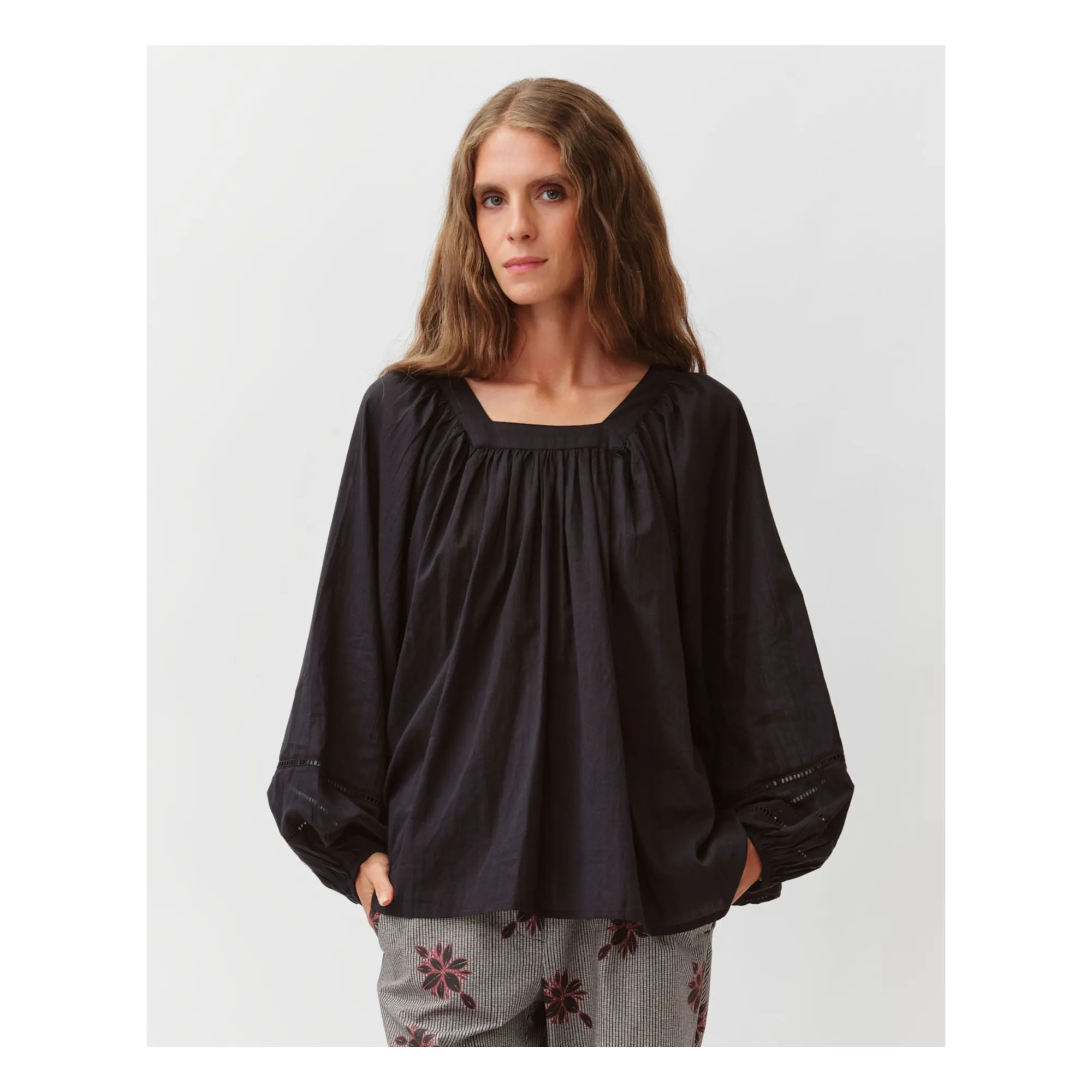 Blouse Tazao | Noir- Image produit n°0