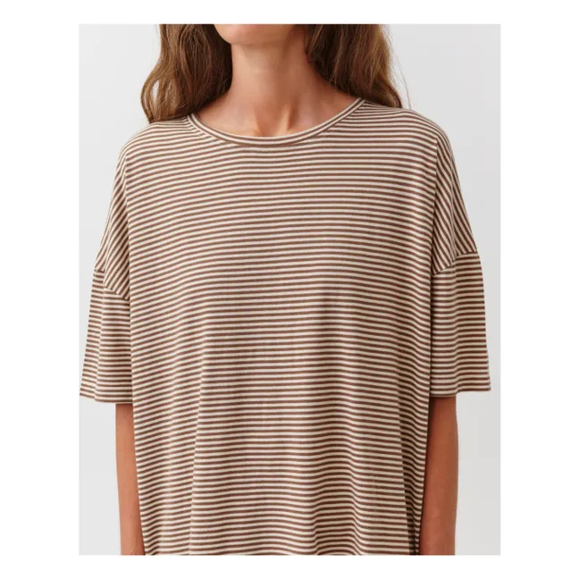 Tovo organic cotton T-shirt | Camel