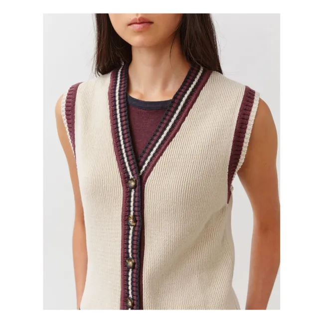 Gifao Cotton Vest | Ecru