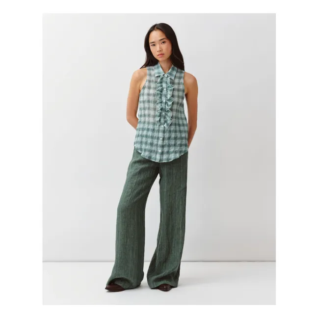 Cheka Stripes Shirt | Aqua