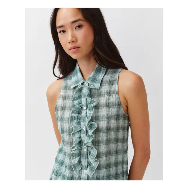 Cheka Stripes Shirt | Aqua