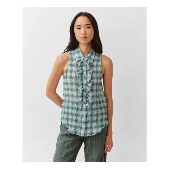 Cheka Stripes Shirt | Aqua