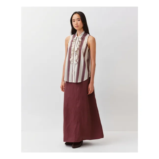 Cheka Stripes Shirt | Ecru