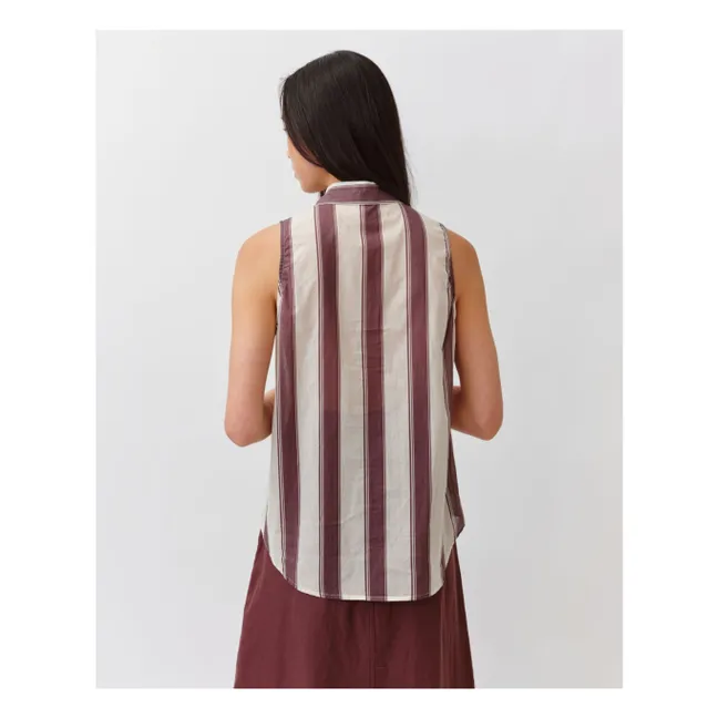 Cheka Stripes Shirt | Ecru