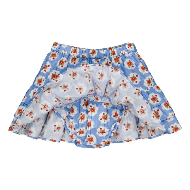 Jupe Lea Fleurie | Bleu
