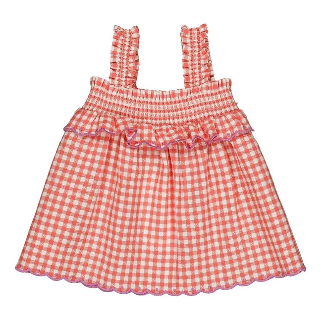 Top Iris Vichy | Rojo