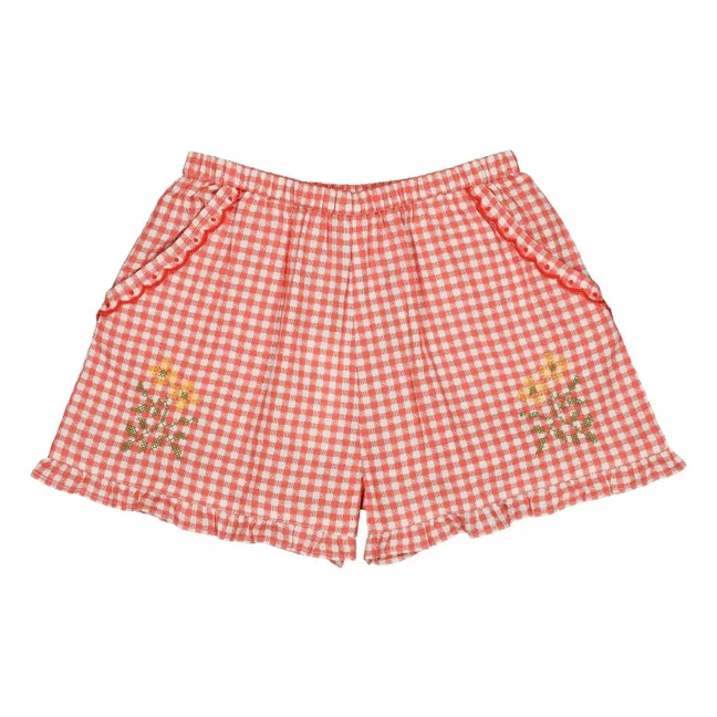 Dina Vichy shorts | Red