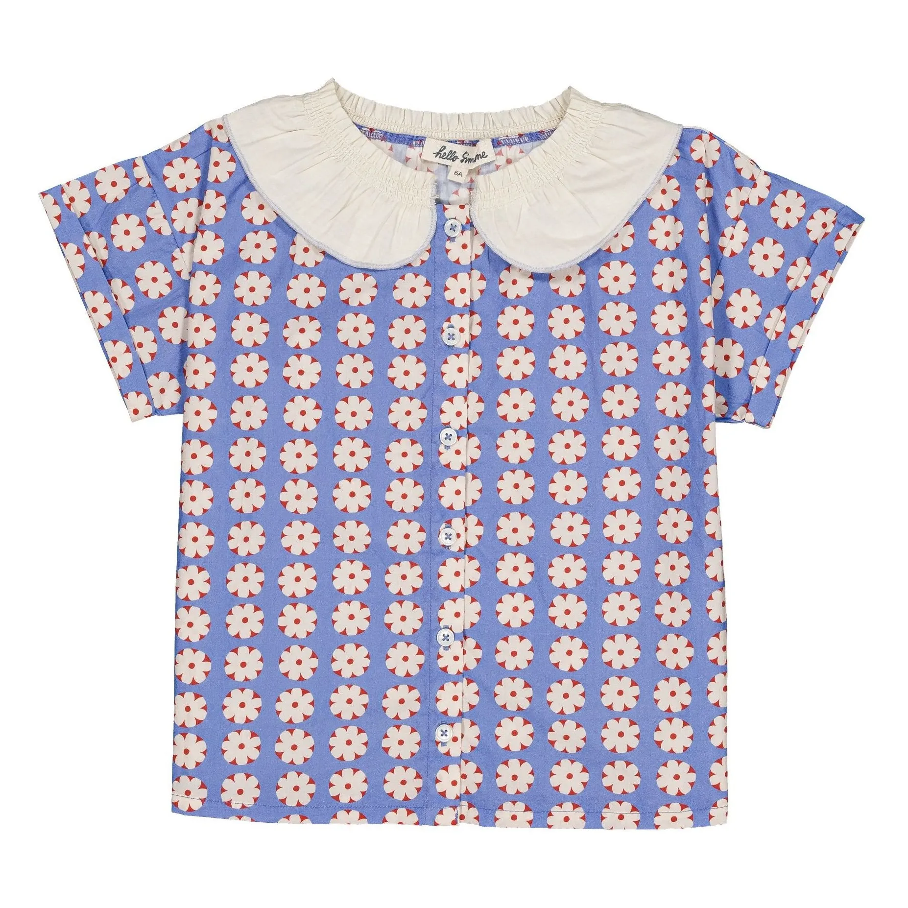 Hello Simone Blue Blouse Carlie Fleurie