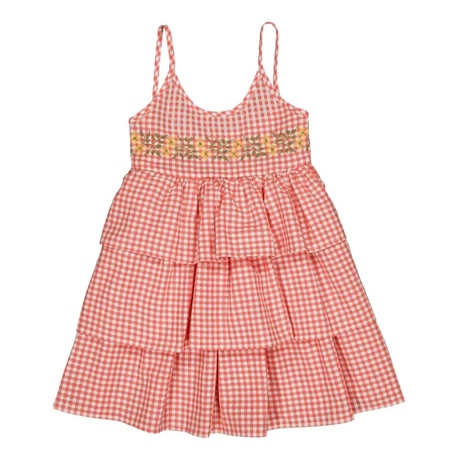 Vestido Zora Vichy | Rojo