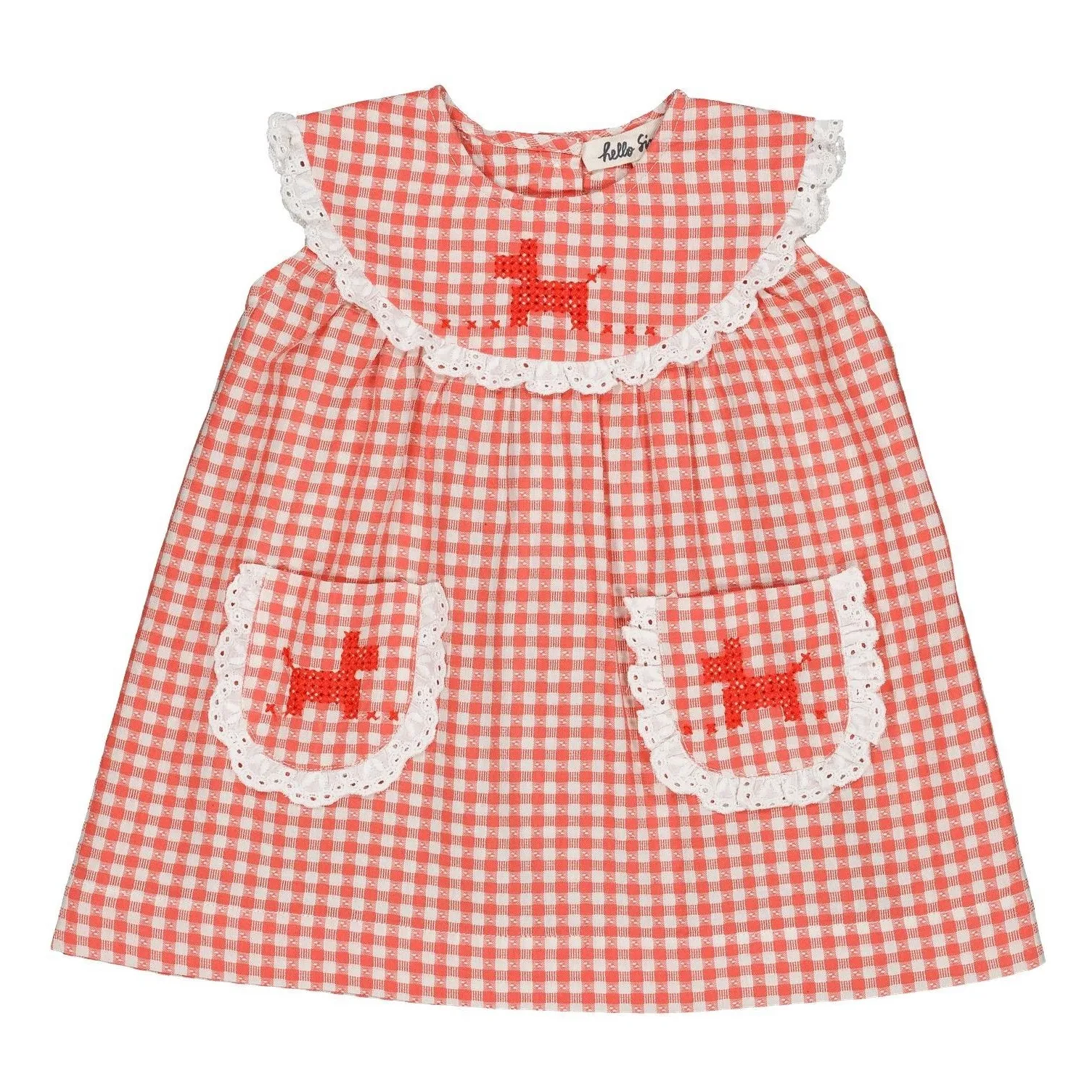 Hello Simone Red Scarlett Vichy Dress