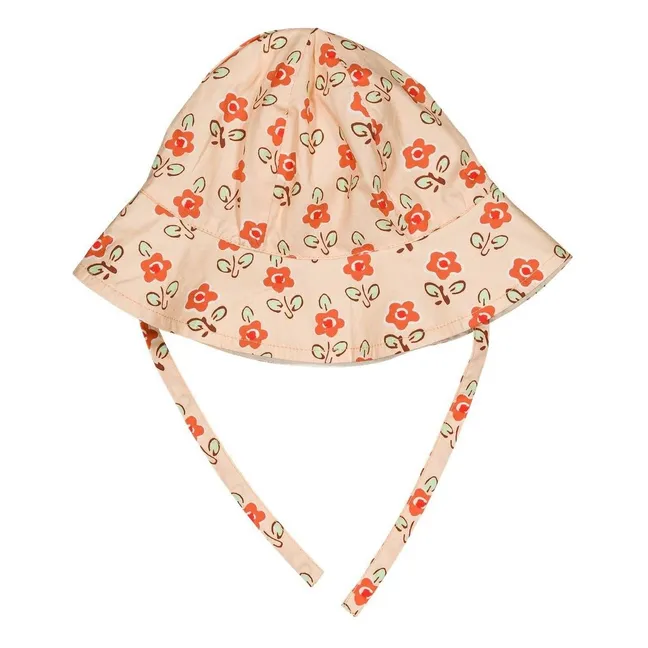 Chapeau Piupiu Fleuri | Abricot