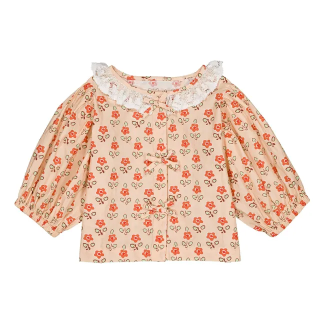 Pia Blouse Fleurie | Apricot