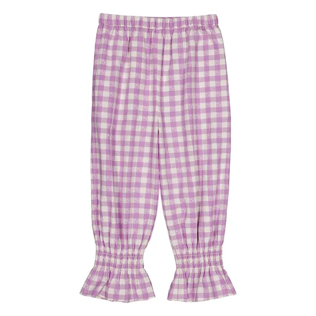 Pantalon Mirliton Vichy | Lavande