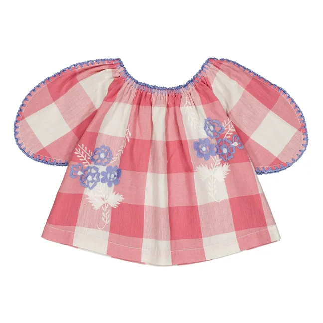 Blusa Marlette Carreaux | Rosa