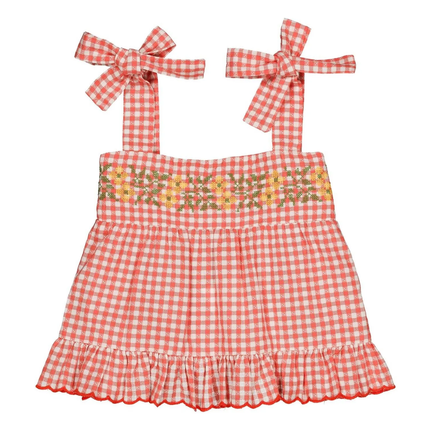 Hello Simone Red Top Lucie Vichy