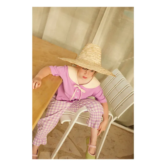 Mirliton Vichy pants | Lavender