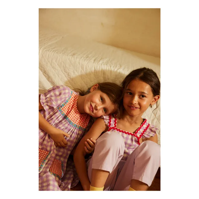 Robe Louisette Vichy | Lavande