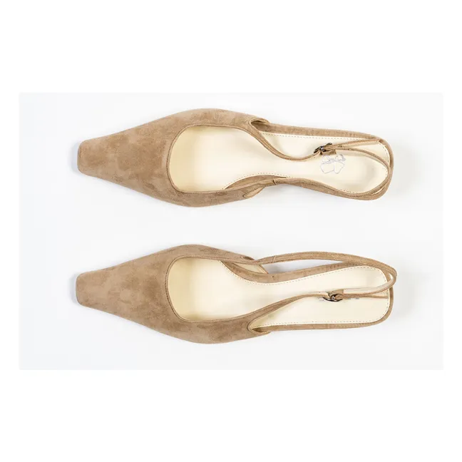 Slingback Anna Sweden | Taupe brown