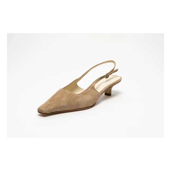 Slingback Anna Sweden | Taupe brown