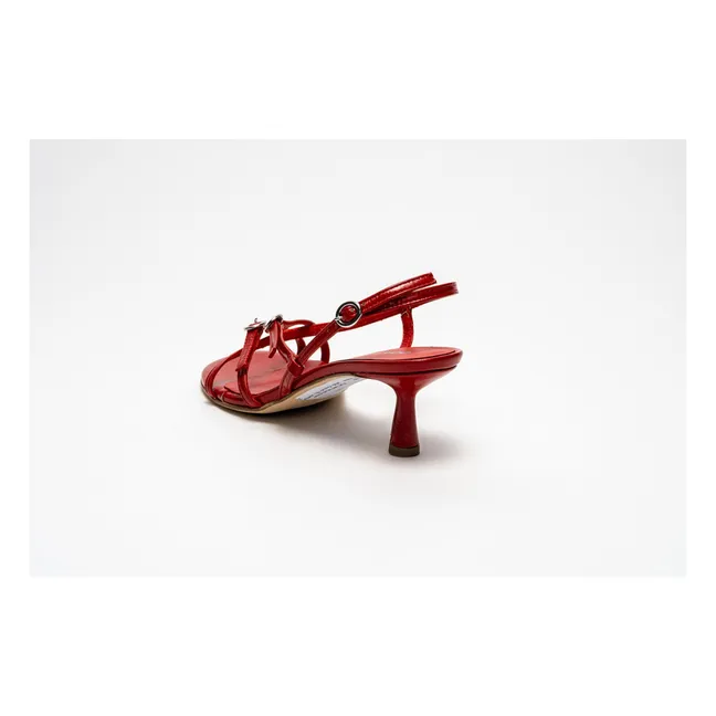 Sandalias Blanca | Rojo