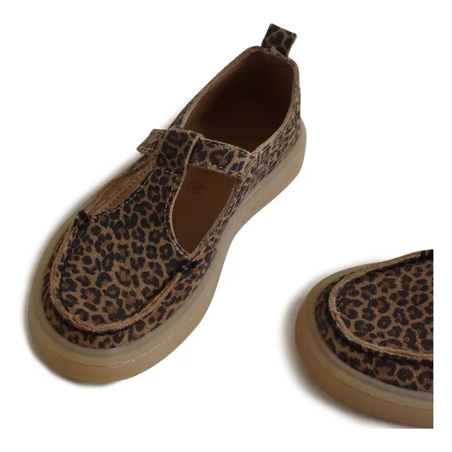 Mocassins Du Tilly Léopard Suede | Marron