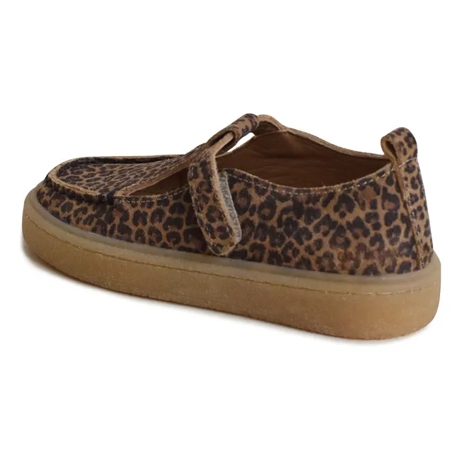 Mocassins Du Tilly Léopard Suede | Marron