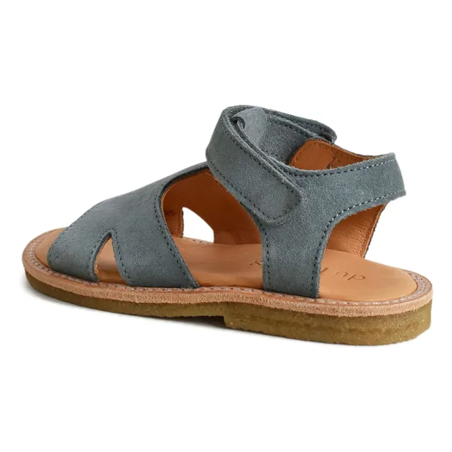 Sandalias Du Alfie Suede | Azul Gris