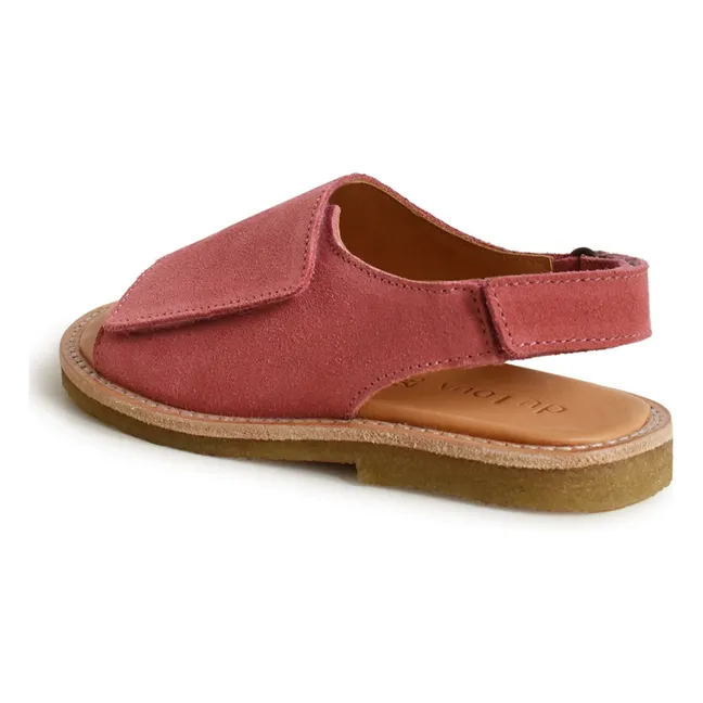 Sandales Du Veda Suede | Bois de rose