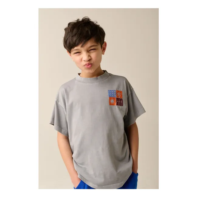 Camiseta Sunbury Oversize Algodón orgánico | Gris Claro