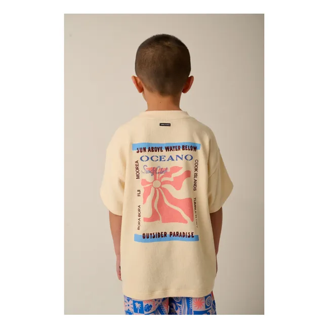Camiseta oversize Whitsundays Algodón orgánico | Crudo