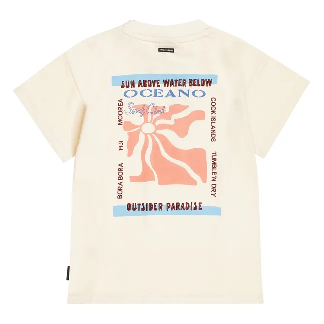 T-shirt Oversize Whitsundays Coton Bio | Ecru