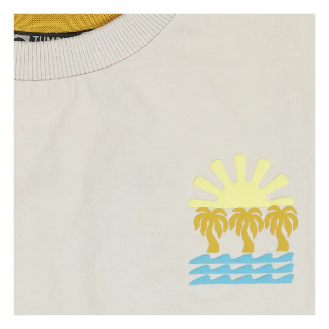 T-shirt Oversize Saltwater Coton Recyclé | Ecru