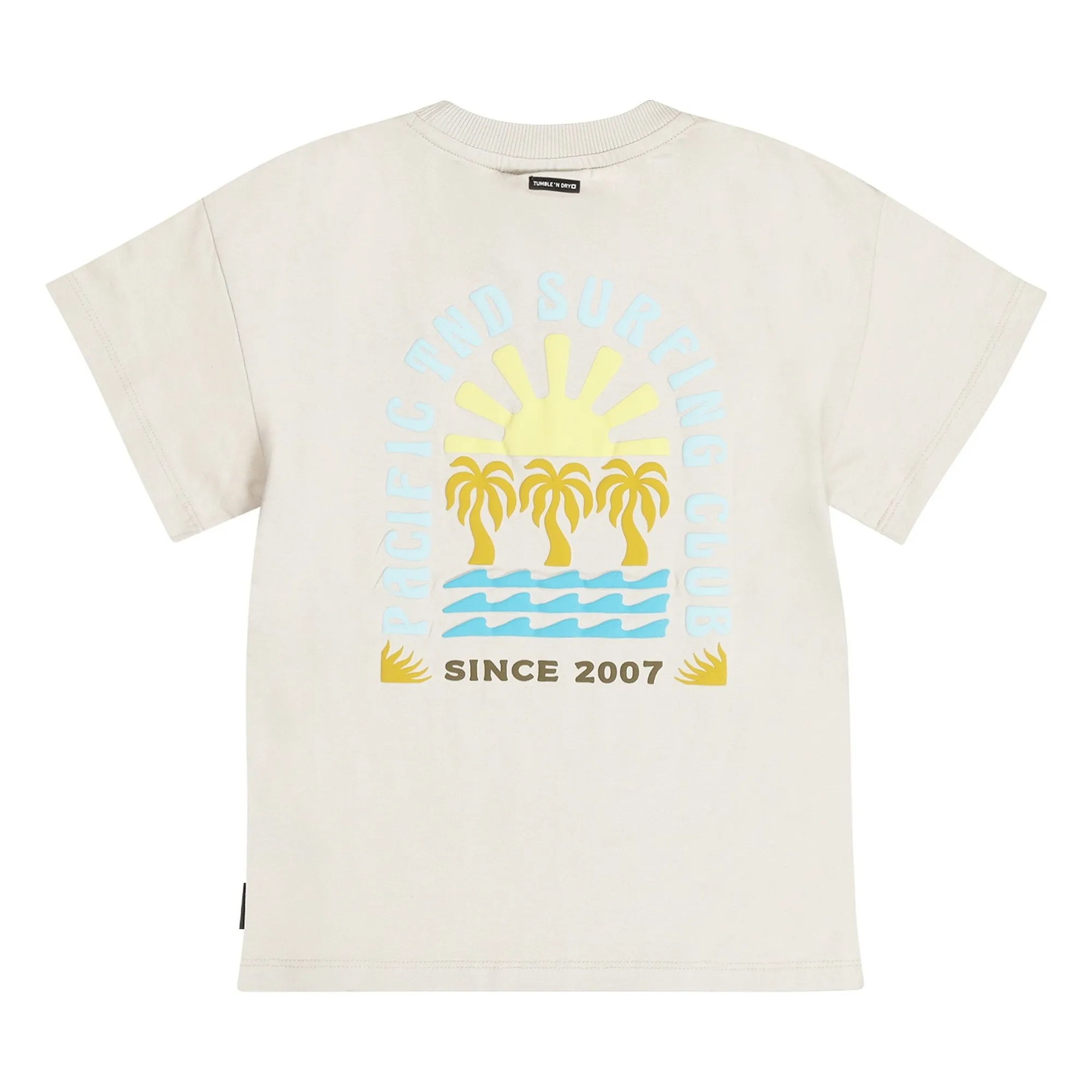 Tumble N'dry Ecru Oversize Saltwater T-Shirt Recycled Cotton