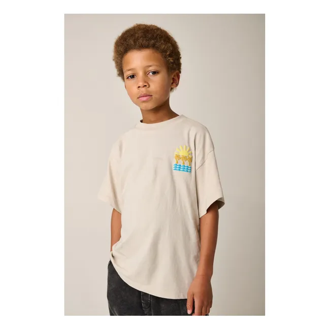 T-shirt Oversize Saltwater Coton Recyclé | Ecru