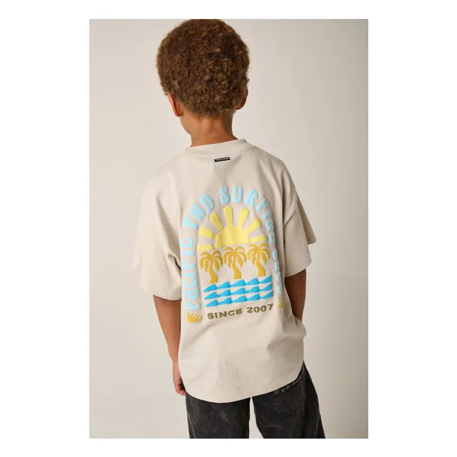 T-shirt Oversize Saltwater Coton Recyclé | Ecru
