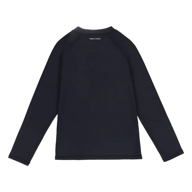 Camiseta de baño Santiago de fibra reciclada con protección UV | Azul oscuro