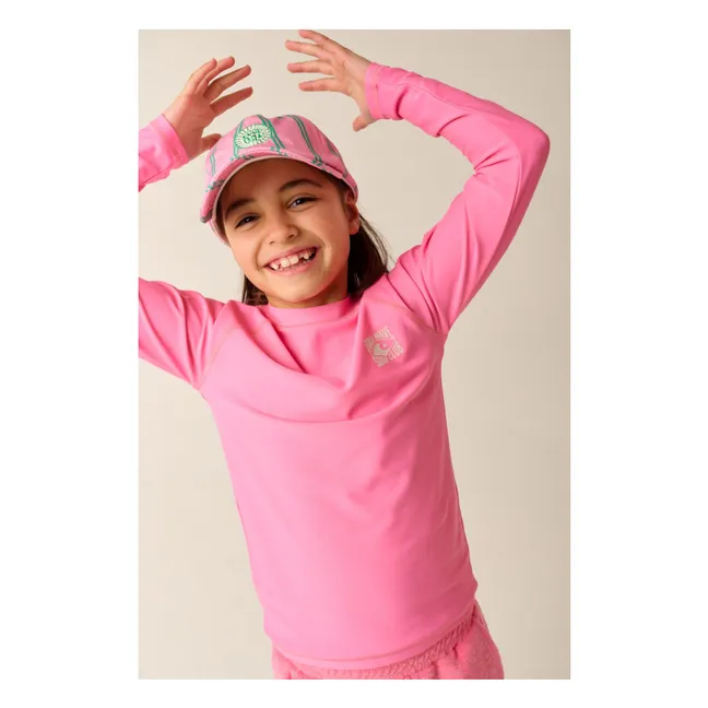 Santiago Recycled Fiber UV Protection Bath T-Shirt | Pink