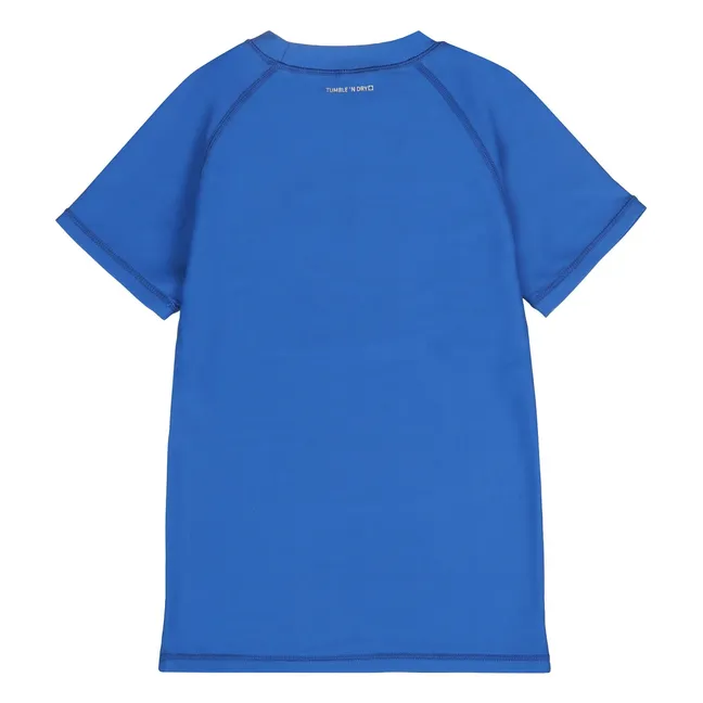 T-shirt de Bain Anti-UV Piaui Fibres Recyclées | Bleu