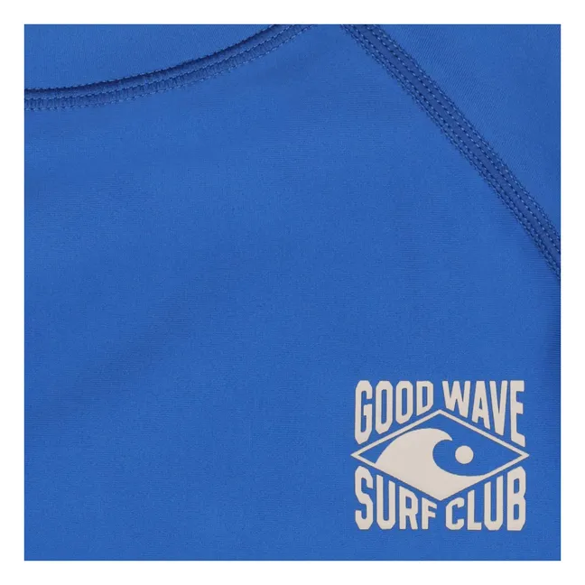 T-shirt de Bain Anti-UV Piaui Fibres Recyclées | Bleu
