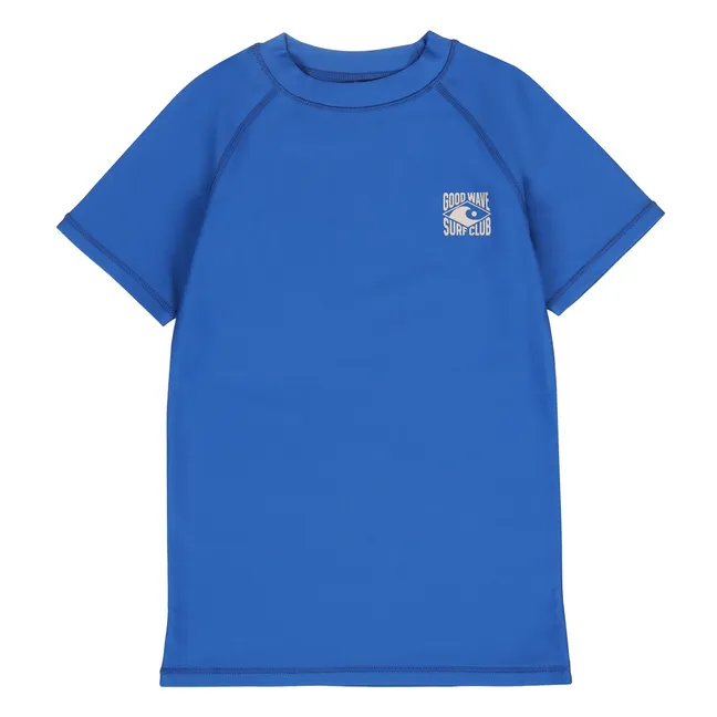 T-shirt de Bain Anti-UV Piaui Fibres Recyclées | Bleu