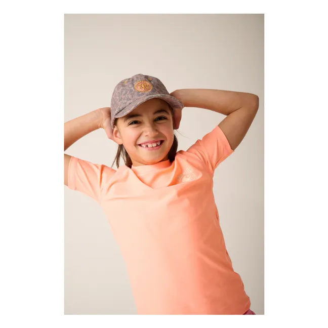 T-shirt de Bain Anti-UV Piaui Fibres Recyclées | Orange