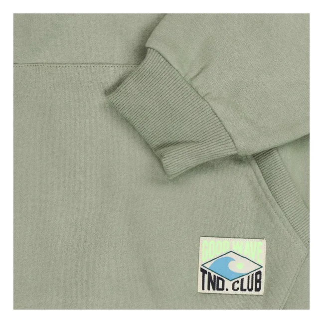 Sweat Capuche Salty Coton Bio | Vert kaki clair