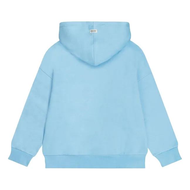 Sweat Capuche Salty Coton Bio | Bleu ciel