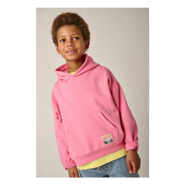 Sudadera con capucha de algodón ecológico Salty | Rosa